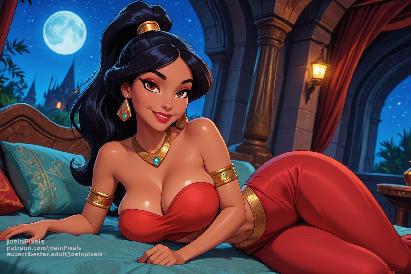 Princess Jasmine Inspired Fantasy Art Collection: Palace Nights