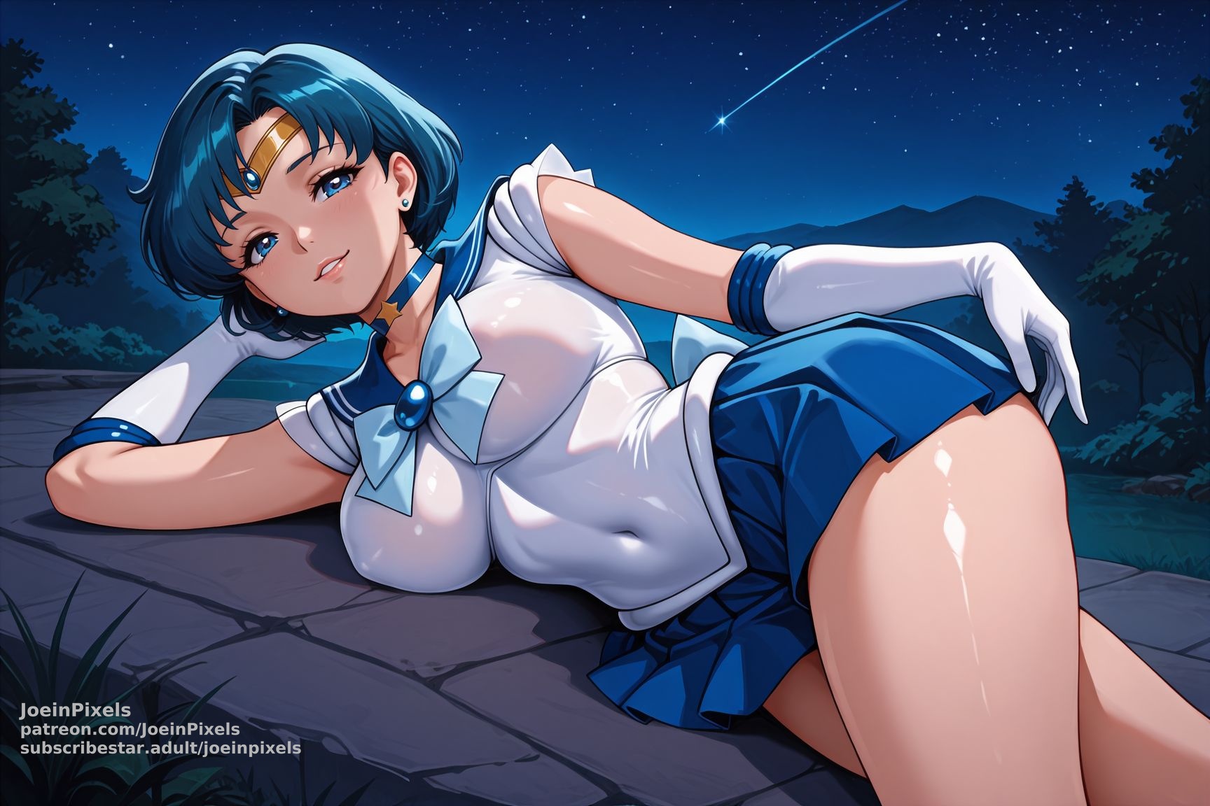 Mercury Rising – Sailor Mercury Inspired AI Art Collection