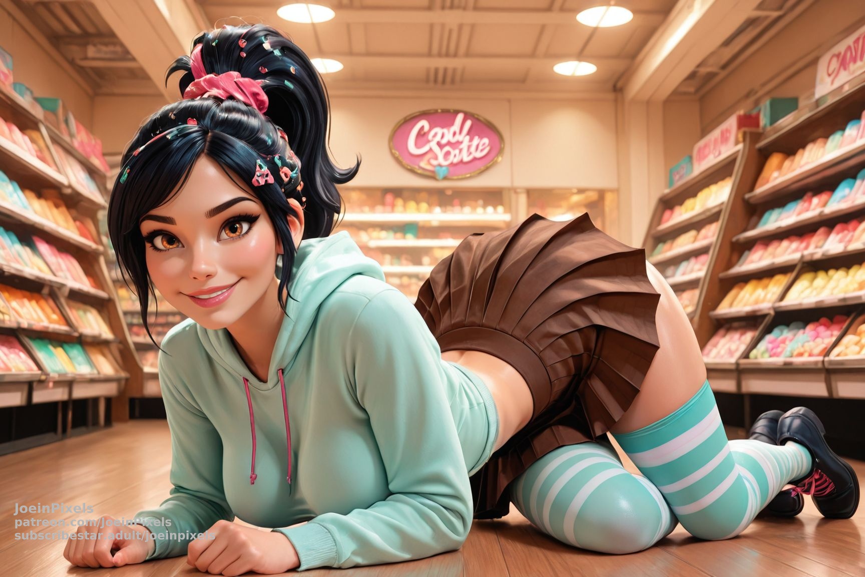 Vanellope von Schweetz AI Art Gallery – Sugar Rush Collection