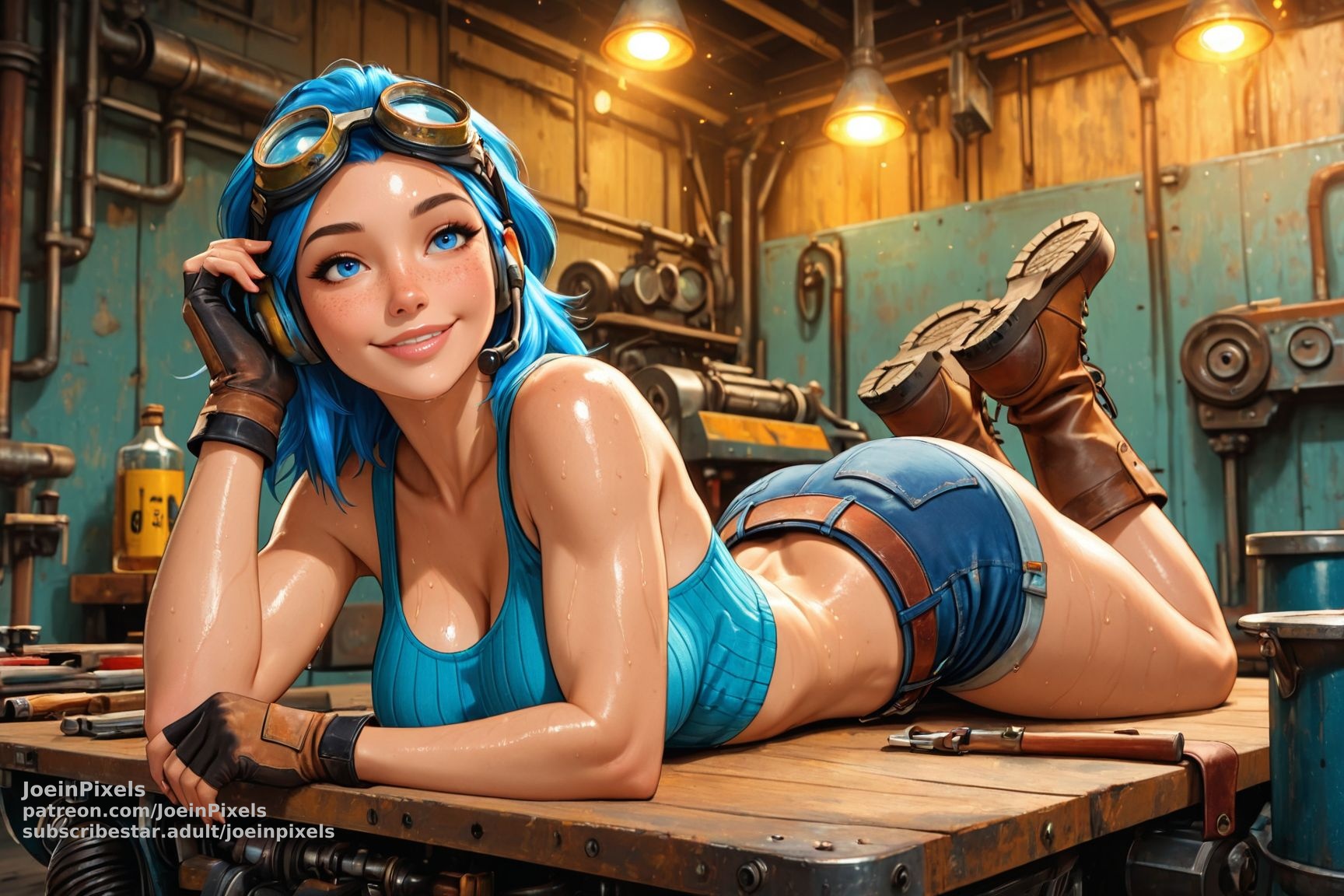 Mechanic AI Art | Tune Up Original Character