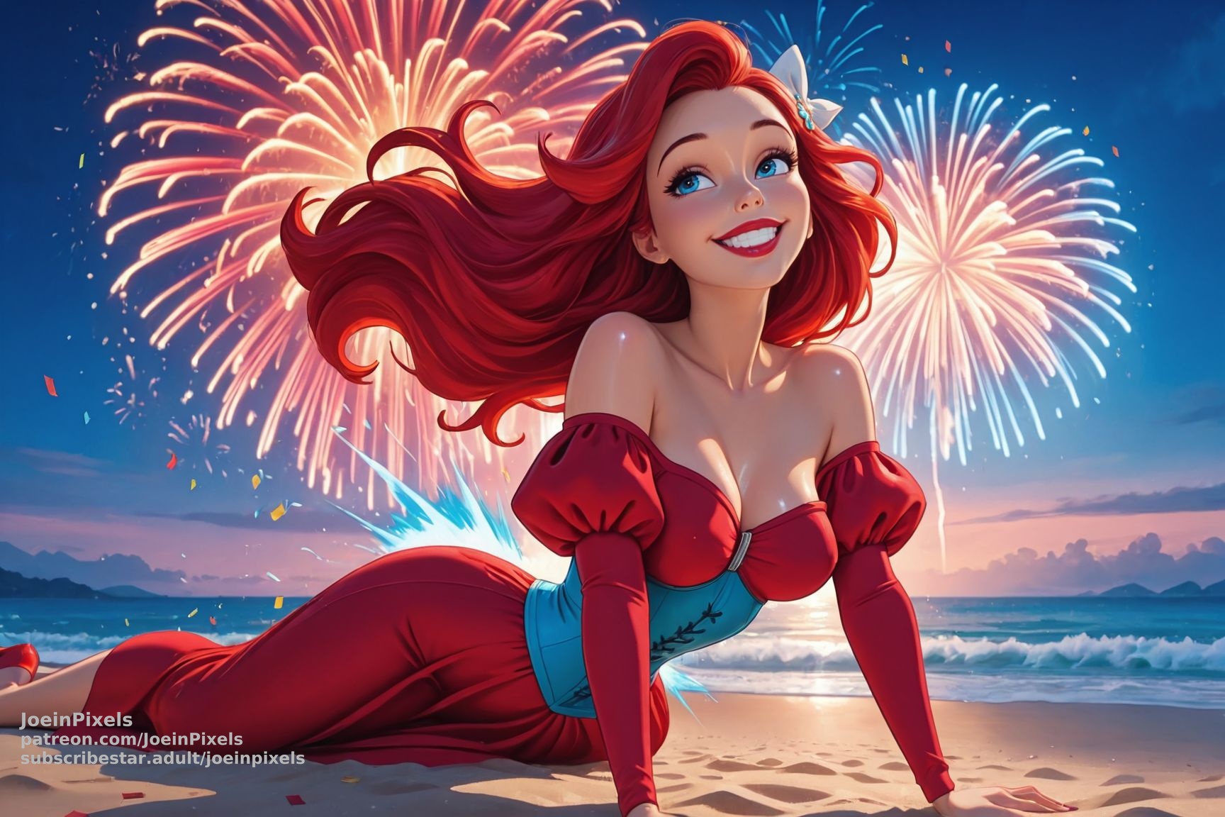 Ariel AI Art: Sea to Shining Sea Fourth of July Collection