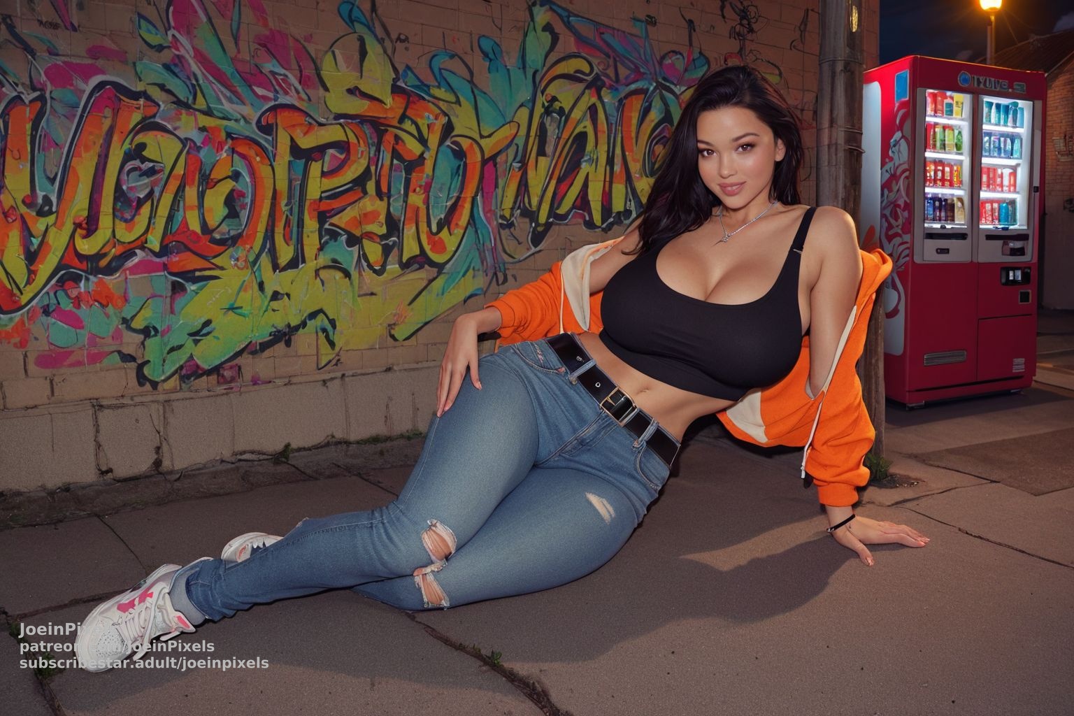 Original Character AI Art: Urban Pulse Street Fashion Collection
